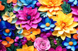 a feast of bright flowers generative ai