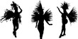 © fergomez - siluetas bailarines, carnaval, brasil, samba, poses