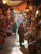 A Photo Of A Middle-Eastern Woman Shopping In The Colorful Souks Of Marrakech Morocco