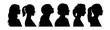 © Amir - silhouette woman head side view