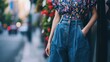 For a more feminine take on the denim vest, try a dainty floral blouse tucked into highwaisted wideleg trousers and finished off with delicate pointedtoe flats.