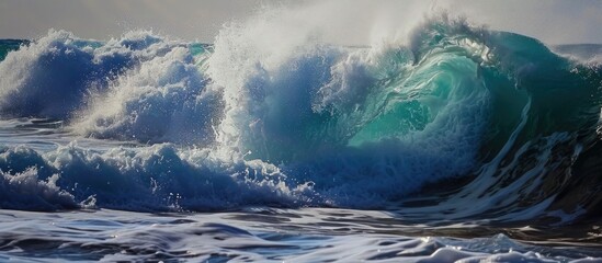 Wall Mural - impressive wave crash