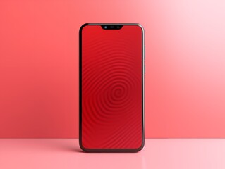 Wall Mural - Modern Mobile Phone Mockup for App Display - AI Generated