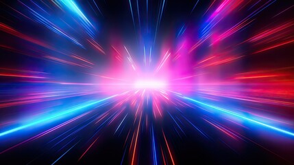 Aufkleber - Speed light movement technology hitech modern background. Blue background futuristic. Banner, poster, cover	