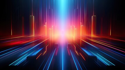 Aufkleber - Speed light movement technology hitech modern background. Blue background futuristic. Banner, poster, cover	