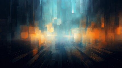 Aufkleber - Abstract digital cyber background, Big data code matrix futuristic, digital art style, illustration design, technology concept