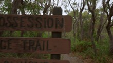 Sign Post Marking The Start Of The Point Possession Heritage Trail.