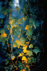 Poster - Abstract illumination of an enigmatic ivy, visually intriguing and subtly venomous.