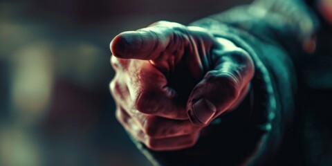 Aufkleber - A close-up view of a person's hand holding an object. This versatile image can be used to depict concepts such as support, assistance, control, or interaction. Ideal for various projects and designs