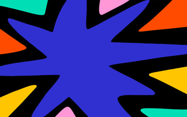 abstract geometric shape background with a colorful combination of black, modern, trendy and retro t
