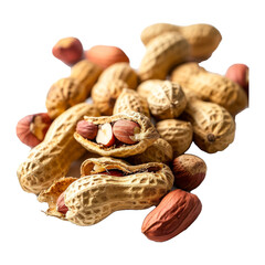 Aufkleber - Handful of peanuts in nutshell