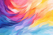 Colorful brush strokes painting background