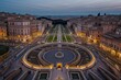 Città dall'alto in notturna