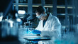 © Cybonix - Scientist handling samples in lab