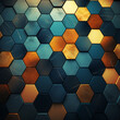 Randomly color hexagon shape for background