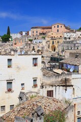 Sticker - Italian town - Matera in Basilicata region. Southern Europe travel destination.