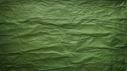 Wall Mural - Minimal green crumpled paper texture background for Design. Copy space for text or work