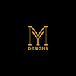letter my or ym luxury monogram logo design