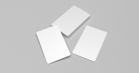 Poster - Three business card illustrations for mockup