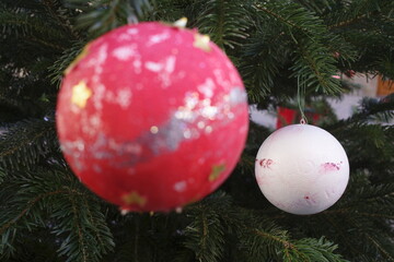 Sticker - Christmas decoration in the street