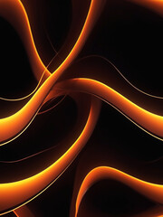 abstract background with waves ، Abstract orange wave background, abstract orange background, orange background, orange neon light background
