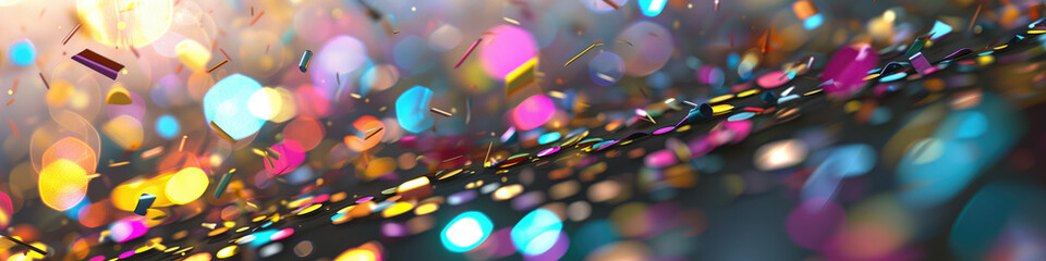 Sticker - confetti background