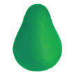Green Avocado Isolated on White