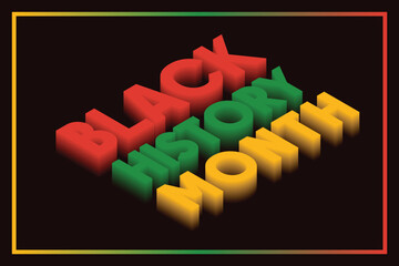 Sticker - Black History Month, celebrating the black history	
