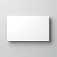 Wall Mural - White empty business cards stack mockup isolated on white background Generative AI