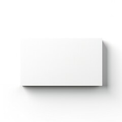 Wall Mural - white empty business cards stack mockup isolated on white background generative ai