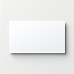 Wall Mural - white empty business cards stack mockup isolated on white background generative ai