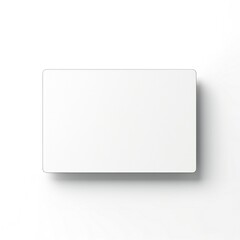 Wall Mural - white empty business cards stack mockup isolated on white background generative ai