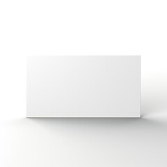 Wall Mural - white empty business cards stack mockup isolated on white background generative ai