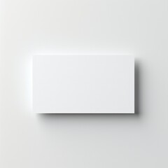 Wall Mural - white empty business cards stack mockup isolated on white background generative ai