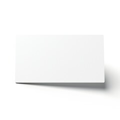 Wall Mural - white empty business cards stack mockup isolated on white background generative ai