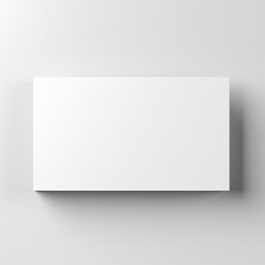 Wall Mural - white empty business cards stack mockup isolated on white background generative ai