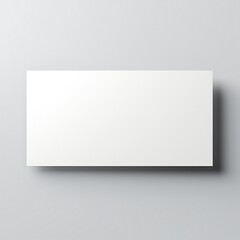 Wall Mural - white empty business cards stack mockup isolated on white background generative ai