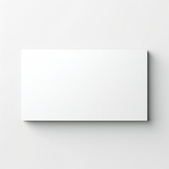 Wall Mural - white empty business cards stack mockup isolated on white background generative ai
