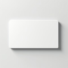 Wall Mural - white empty business cards stack mockup isolated on white background generative ai