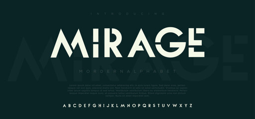Poster - Mirage  Festive letter set for rainbow logo, headline, color cover title, joy monogram. Isolated vector typeset