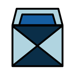 Sticker - Envelope Letter Office Filled Outline Icon