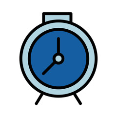 Wall Mural - Office Clock Time Filled Outline Icon