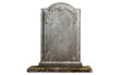 A Real Photo Depicting the Solemn Beauty of a Gravestone Isolated on Transparent Background PNG.