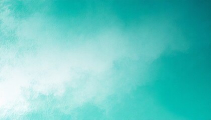Wall Mural - turquoise color gradient cloudy grunge noise background banner
