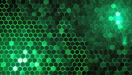 Wall Mural - green technology background futuristic hexagon background technology concept big data 3d