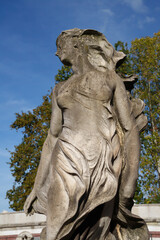 Wall Mural - Cimitero Monumentale, historic cemetery in Milan, Italy. A tomb