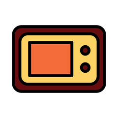 Sticker - Device Electronics Retro Filled Outline Icon