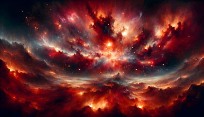 Wall Mural - Starry night cosmos Colorful nebula cloud in space galaxy	
