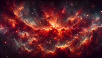 Wall Mural - Starry night cosmos Colorful nebula cloud in space galaxy	

