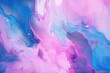 Abstract watercolor paint background by orchid pink and dark cyan with liquid fluid texture for background